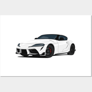 Supra 5th Generation GR A90 white Posters and Art